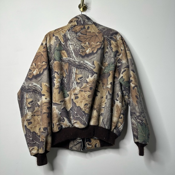 Vintage 90s Polar Fleece Full Zip Camo Hunting Spartan Realtree Jacket Men's XL - Picture 5 of 7